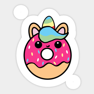 Unicorn Donut Sticker